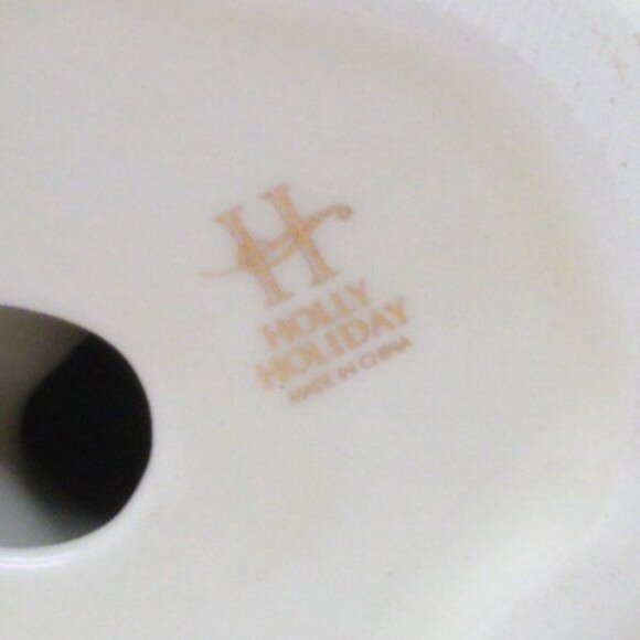 Santa "North Pole Mail" Ceram Salt Shaker Holly Holiday Rare Hard to Find VTG - Picture 7 of 8